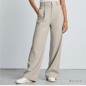 EVERLANE— The Way-High Drape Pant, Sandstone, size 6